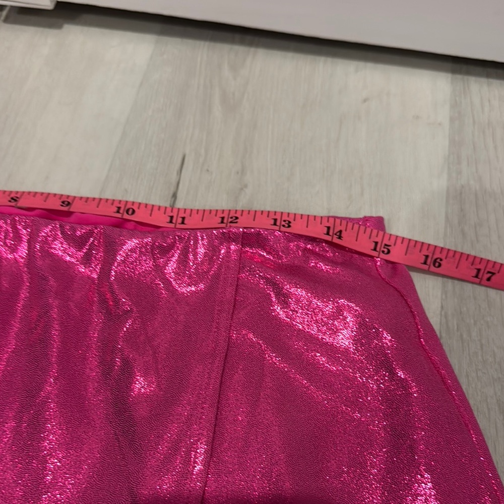 HALARA Metallic Pink Skirt with Slit - Picture 9 of 11